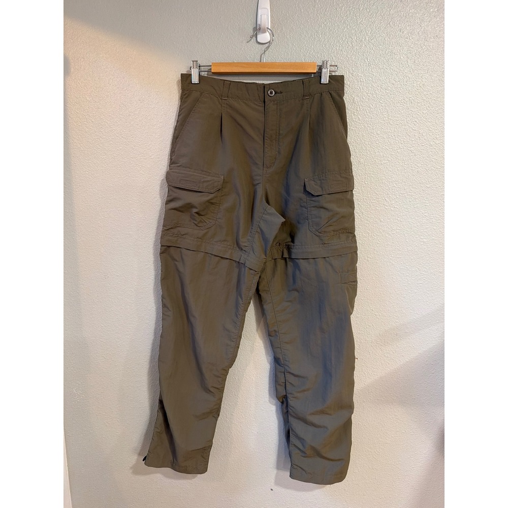 Royal Robbins Convertible Hiking Cargo Pants Women‎ Sz 8 Green Zip Off Gorpcore